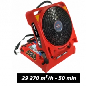 Ventilador de bateria de combate a incêndio com bateria de lítio substituível BATFAN 3 Li +